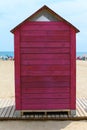 Beach hut on the beach