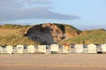 Beach huts. Egmond aan Zee, North Sea, the Netherlands. Royalty Free Stock Photo