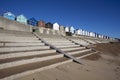 Beach Huts, Felixstowe, Suffolk, England Royalty Free Stock Photo