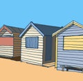 Beach huts