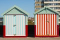 Beach huts at Hove, Brighton, England Royalty Free Stock Photo