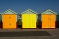Beach huts at Hove, Sussex, England Royalty Free Stock Photo