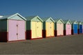 Beach huts at Hove, Sussex, England Royalty Free Stock Photo