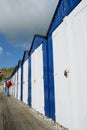 Beach huts on the Jurassic Coast Royalty Free Stock Photo