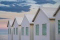 Beach Huts on Lido di Venezia, Italy Royalty Free Stock Photo