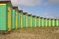 Beach huts. Littlehampton. Sussex. UK Royalty Free Stock Photo