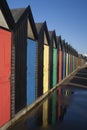 Beach Huts, Lowestoft Royalty Free Stock Photo