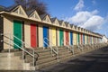 Beach Huts, Lowestoft, Suffolk, England Royalty Free Stock Photo