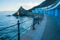 Beach huts at Meadfoot, Torquay, Devon UK Royalty Free Stock Photo
