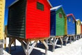 Beach huts. Muizenberg, South Africa Royalty Free Stock Photo