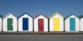 Beach Huts at Paignton, Devon, UK. Royalty Free Stock Photo