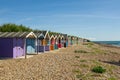 Beach huts at Rustington, England