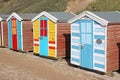 Beach huts at Saunton Sands beach, Devon Royalty Free Stock Photo