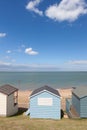 Beach huts on the seafront Royalty Free Stock Photo