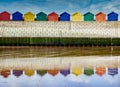 Beach huts at the seaside Royalty Free Stock Photo
