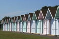 Beach Huts at Southsea. Hampshire. UK Royalty Free Stock Photo
