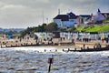 Beach Huts, Southwold Seafront, Suffolk, England Royalty Free Stock Photo