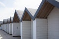 Beach huts in Swanage, Dorset in the UK