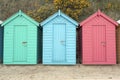 Beach Huts in Wales Royalty Free Stock Photo