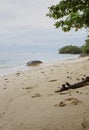 beach in Indonesia with white sand, hidden paradise, no body know