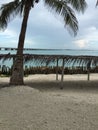 Beach in the island Ciudad del Carmen Royalty Free Stock Photo