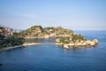 Island Isola Bella at Taormina, Sicily island, Italy Royalty Free Stock Photo