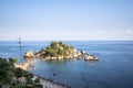 Island Isola Bella at Taormina, Sicily island, Italy Royalty Free Stock Photo