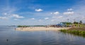 Beach island at the lake in Harderwijk