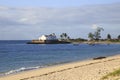 Beach of Island of Mozambique, with Church of Santo AntÃÂ³nio in the background