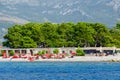 Beach on the island of Sveti Nikola, Budva, Montenegro