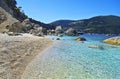 Beach in Ithaca island Greece Royalty Free Stock Photo