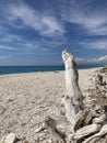 the beach of Kalamitsi at the island of Lefkas Royalty Free Stock Photo