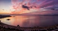 The beach of Kavouri in Vouliagmeni at the south coast of Athens, Greece, Royalty Free Stock Photo