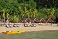 Beach with Kayaks