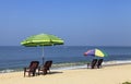 On the beach of kerala Royalty Free Stock Photo