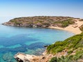 The beach Kolona in Andros, Greece Royalty Free Stock Photo