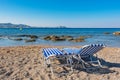 Beach in Kolymbia. Rhodes, Greece Royalty Free Stock Photo
