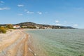 The beach Komi in Chios, Greece