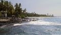 Beach in Kona, Kailua, Big Island, Hawaii, United States Royalty Free Stock Photo