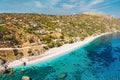 The beach Korasida in Evia, Greece Royalty Free Stock Photo