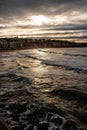 Beach of La Concha in San Sebastian Spain Royalty Free Stock Photo