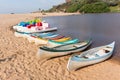 Beach Lagoon Paddle Boats Royalty Free Stock Photo