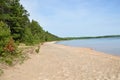 Beach at Lake Superior, Michigan Royalty Free Stock Photo