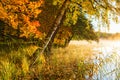 Beach at a lake Royalty Free Stock Photo