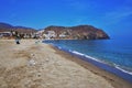 Beach of the Lancon from Carboneras Almeria Andalusia Spain