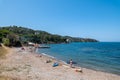 beach landscape in Porto Santo Stefano Royalty Free Stock Photo