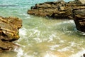 Beach landscape in summer Brazil Ilha Bela SP Royalty Free Stock Photo