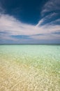 Desert island beach paradise in Lankayan, Malaysia Royalty Free Stock Photo