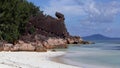 Beach in Laraie bay , Curieuse island , Seychelles Royalty Free Stock Photo