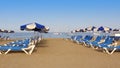 Beach Las vistas in Adeje coast hammocks at Tenerife